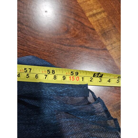 Elie Tahari Sleeveless Maxi Chiffon Pleated Navy Blue Formal Evening Dress Sz 6 - Picture 10 of 10